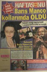 Efemera - Hürriyet Haftasonu Gazetesi 19 Ocak 2000-Barış Manço Kollarımda Öldü   GZ45366 - kitantik - kitaLog