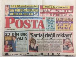 Efemera - Posta Gazetesi  3 Eylül  2004 - Tamer Karadağlı'ya Seks Kasetiyle Şantaj Yaptığı Öne Sürülen Burcu M - kitantik - kitaLog