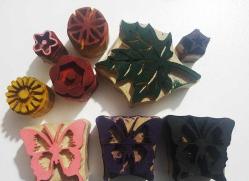 Yaprak Deseni Ahşap Baskı - Ihlamur Baskı