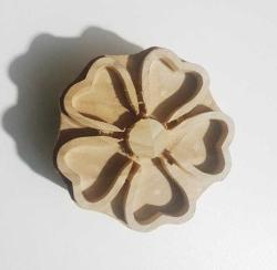 Ahşap Baskı - Ihlamur Baskı Şans Yoncası Dört Yapraklı Yonca Deseni