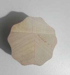 Ahşap Baskı - Ihlamur Baskı Şans Yoncası Dört Yapraklı Yonca Deseni