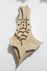 Ahşap Baskı - Ihlamur Baskı Lale  Deseni