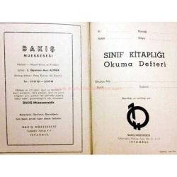 Okul ve Sınıf Kitaplık Defteri / Eyüp - Rami  Bakış müessesesi - Efemera