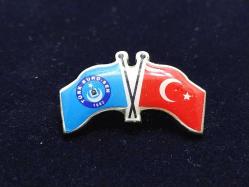 Türk Büro Sen 1992 - Türk bayraklı rozet