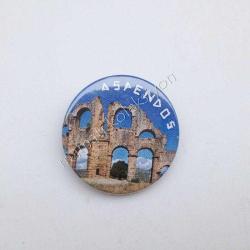 Aspendos metal rozet -