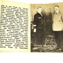 Hitler - Günther PRIEN / 5x7 cm - 8 sayfa NADİRRR