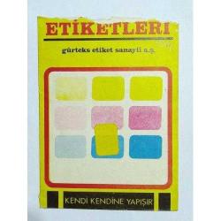 Gürteks Etiketleri - Baskılı 9.5x13.5 kağıt zarf / Efemera
