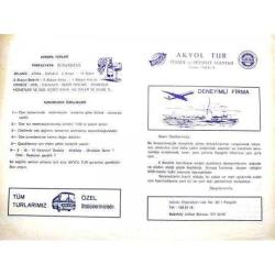 Akyol Tur Turizm ve Seyahat Acentesi Tur programları - Efemera