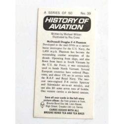 F4 Phantom - History of Aviation / Brooke Bond Çay Kartı