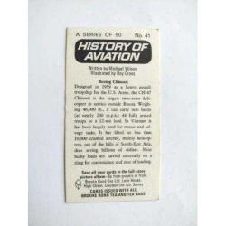 Boeing Chinook - History of Aviation / Brooke Bond Çay Kartı