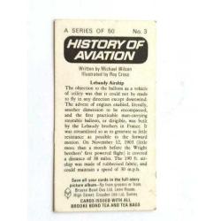 Lebaudy Airship - History of Aviation / Brooke Bond Çay Kartı