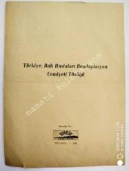 Efemera - Türkiye Ruh Hastaları Readaptasyon Cemiyet Tüzüğü 1961 - kitantik - kitaLog