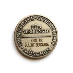Prof.Erich FRANK 1884-1975 Für Verdiense Bülent BERKARDA / Madalya