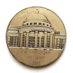 Stadt bad Pyrmont - Für Lerstüngen im Sport 1981 / Madalya