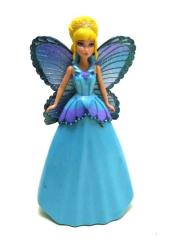 Antika - Kelebek kanatlı, mavi elbiseli bebek / Oyuncak figür - kitantik - kitaLog