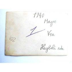 1940 Heybeliada - 6x9 cm. Fotoğraf