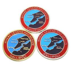 Gelibolu 90. yıl / Çanakkale savaşı - Magic of Gallipoli The Anzac / 3 adet madalya