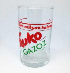 Fruko gazoz - Bardak Meşrubat tarihi objeleri On yüz bin milyon baloncuk