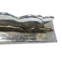 Benjamin Rabier imzalı, La Fontene Art Deco metal figür - Oyuncak