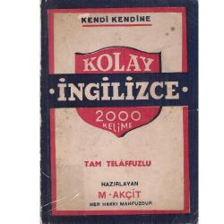 Kendi Kendine Kolay İngilizce 2000 Kelime Tam Telaffuzlu (2.El)
