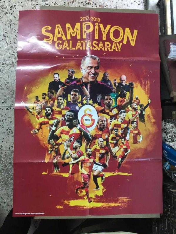 Efemera - Poster- 2017-2018 Şampiyon Galatasaray - kitantik - kitaLog