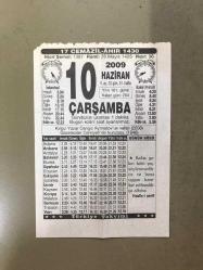 Efemera - Takvim Yaprağı-10 Haziran 2009 - kitantik - kitaLog