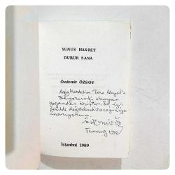 Yunus Hasret Durur Sana - Özdemir ÖZSOY - İmzalı Kitap
