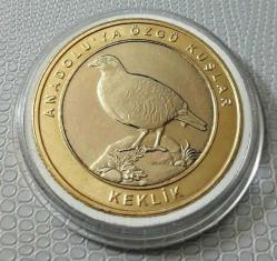 Efemera - ANADOLUYA ÖZGÜ KUŞLAR KEKLİK HATIRA PARA 1 KURUŞ ÇİL (L-8) - kitantik - kitaLog