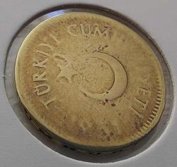 1951 YILI ORJİNAL MADENİ PİRİNÇ 10 ON KURUŞ NADİRDİR ÜÜ2BB3