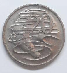 Avustralia 20 Cent 1968 Kraliçe Elizabeth II