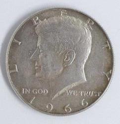 ABD Gümüş Yarım Dolar 1966 ÇÇT