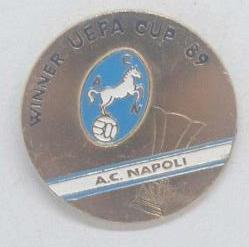 UEFA Kupası 1989 Şampiyonu AC Napoli Rozeti Büyük Boy