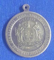 İngiltere Kraliyet George VI Taç giyme Hatıra Madalyonu 1937