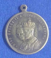 İngiltere Kraliyet George VI Taç giyme Hatıra Madalyonu 1937