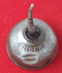 Singer Marka Antika Dikiş Makinası Metal Yağdanlık