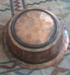 Osmanlı Dönemi Yazılı Bakır Tabak