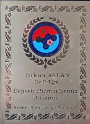 Hava Kuvvetleri Bandırma 6ncı Ana Jet Üs Destek Grup Komutanlığı Plaketi