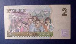 Kraliçe Çil Kağıt Para - Çil Fiji 2 Dolar 10542C