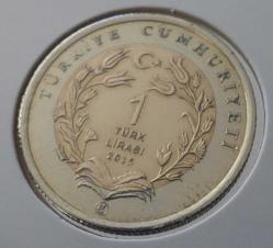 2015 BİR 1 TÜRK LİRASI ÇÖL VARANI HATIRA PARASI ÇİLL ÇÇÇ2D3 NADİR