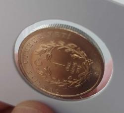 2015 BİR 1 TÜRK LİRASI ANKARA KEDİSİ HATIRA PARASI ÇİL kk1ee2