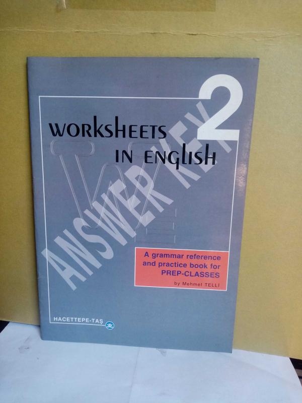 WORKSHEETS IN ENGLISH 2 ANSWER KEY 2.EL