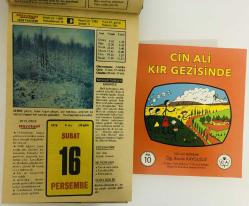 16 Şubat 1978 hediyelik orijinal Hürriyet takvim yaprağı (Cin Ali kitabı hediyeli:)