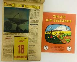 18 Şubat 1978 hediyelik orijinal Hürriyet takvim yaprağı (Cin Ali kitabı hediyeli:)