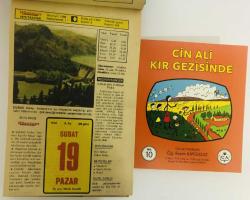 19 Şubat 1978 hediyelik orijinal Hürriyet takvim yaprağı (Cin Ali kitabı hediyeli:)