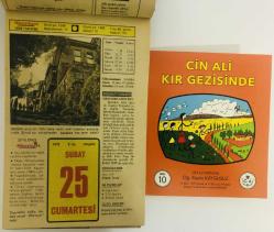 25 Şubat 1978 hediyelik orijinal Hürriyet takvim yaprağı (Cin Ali kitabı hediyeli:)