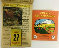 27 Şubat 1978 hediyelik orijinal Hürriyet takvim yaprağı (Cin Ali kitabı hediyeli:)