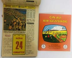 24 Haziran 1978 hediyelik orijinal Hürriyet takvim yaprağı (Cin Ali kitabı hediyeli:)