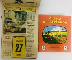 27 Haziran 1978 hediyelik orijinal Hürriyet takvim yaprağı (Cin Ali kitabı hediyeli:)