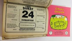 24 Şubat 1996 hediyelik orijinal Şahkulu takvim yaprağı (Cin Ali kitabı hediyeli:)