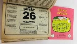 26 Şubat 1996 hediyelik orijinal Şahkulu takvim yaprağı (Cin Ali kitabı hediyeli:)